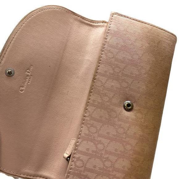 Dior Trotter Long Wallet with Lid Coin Case Pink Beige - Picture 5 of 9